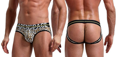 Men's KS Futbol Leopard Jockstrap Underwear